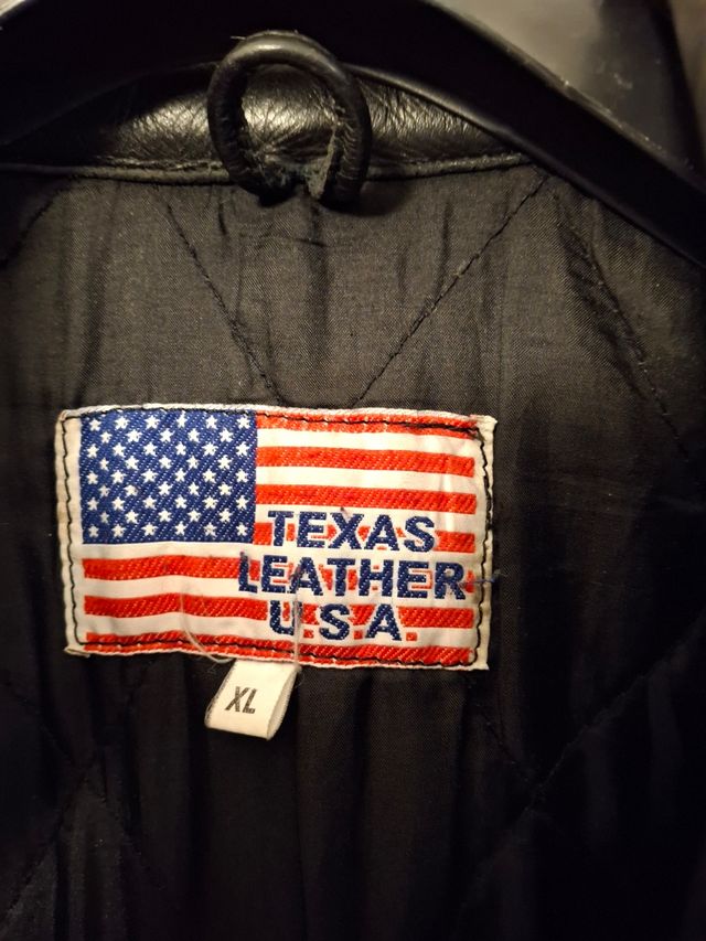 Giubbotto vera pelle nero XL