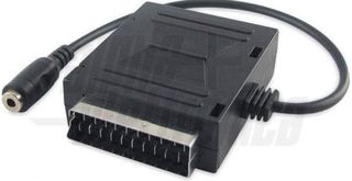 Adaptador euroconector M H con auxiliar 3.5 jack