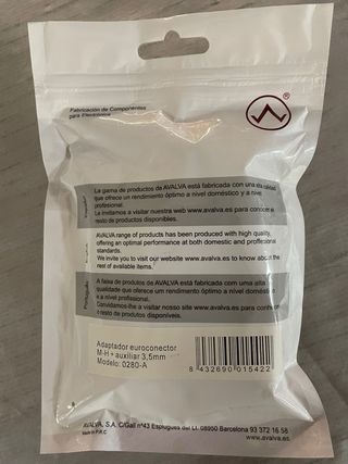 Adaptador euroconector M H con auxiliar 3.5 jack