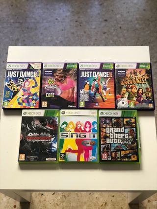 Xbox 360 con kinect 3 mandos y juegos