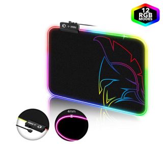 Tappetino mouse Gamer Dark MousePad RGB LED