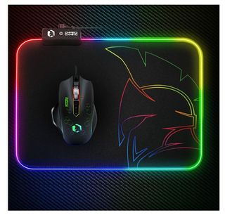 Tappetino mouse Gamer Dark MousePad RGB LED
