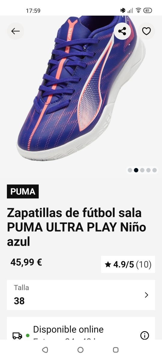 Zapatillas ULTRA PLAY futbol sala niño -niña