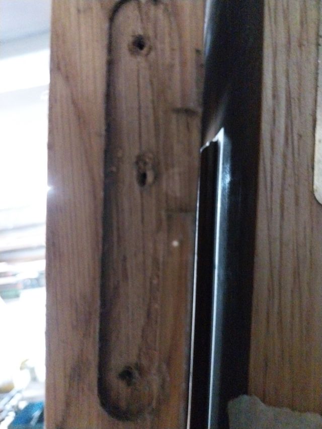 puerta de paso roble cristalera