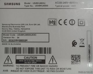 DESPIECE TV SAMSUNG UE49KU6500U.