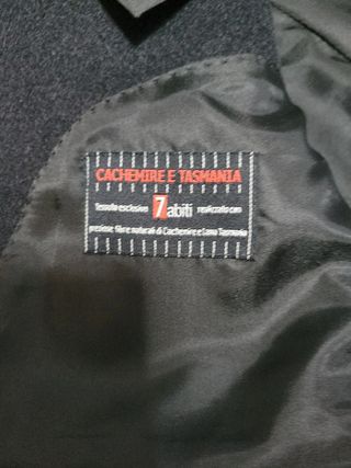 Giacca uomo blu lana taglia 53 pettinata. Molto el