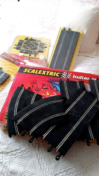 Lote Scalextric indianapolis + 10 pistas y curvas