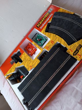Lote Scalextric indianapolis + 10 pistas y curvas