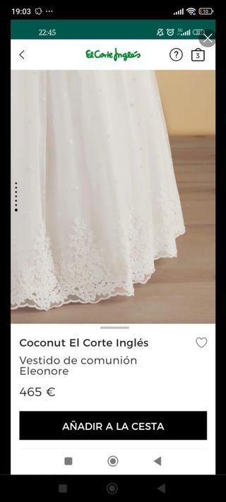 Vestido de comunión coconut