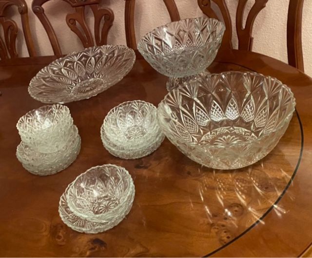 Juego de macedonia y fruteros