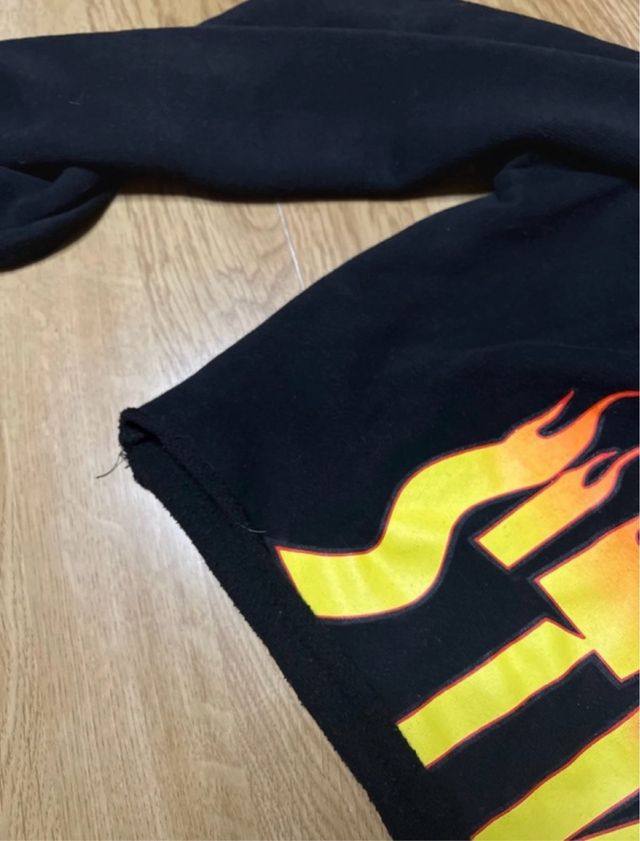 Sudadera corta oversized