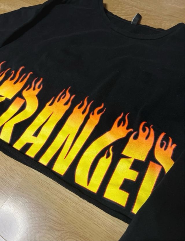 Sudadera corta oversized