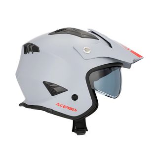 casco moto jet trial acerbis aria gris light 22.06