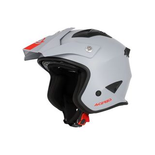 casco moto jet trial acerbis aria gris light 22.06