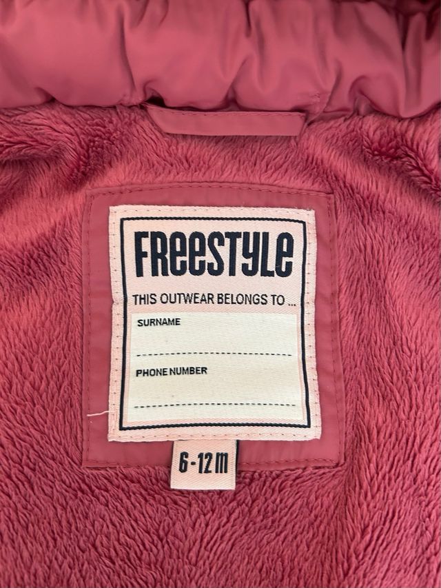Abrigo Freestyle bebé niña 6-12 meses
