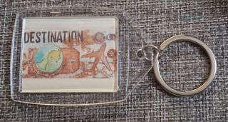 Portachiavi con francobollo Afganistan