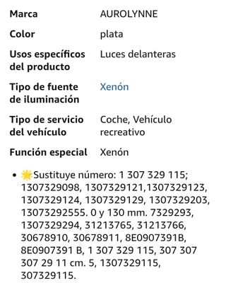 Centralita balastro faro xenon