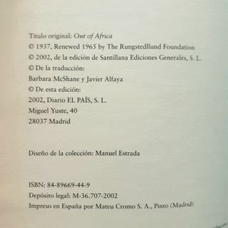 Libros colección EL PAÍS. 2,30€ cada uno