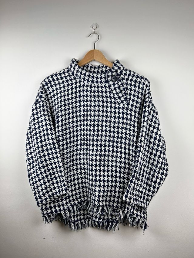 Jersey Zara Blanco y Negro