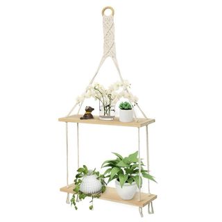 Estanteria Flotante Pared Madera Boho .Nueva