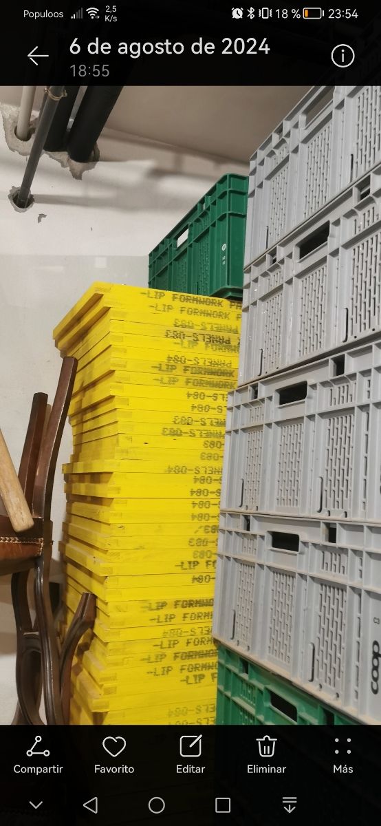 Panel de encofrar sin estrenar