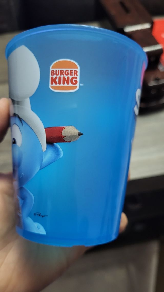 Vaso plastico pitufos