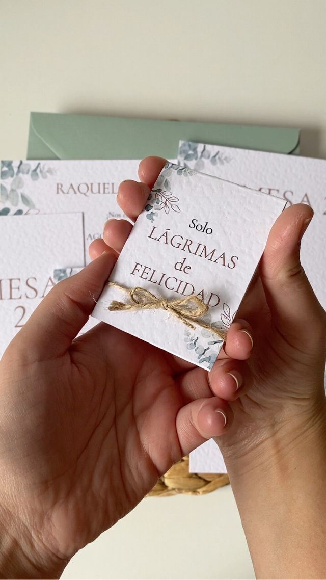 Papelería de boda eucalipto