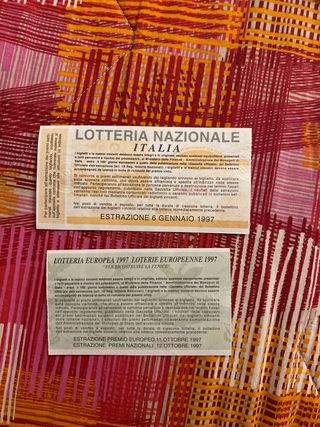 Biglietti lotterie 1997