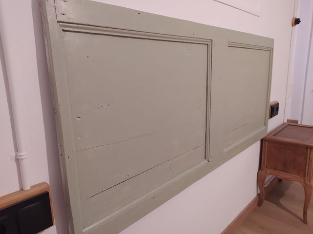 Puerta antigua cabecero cama