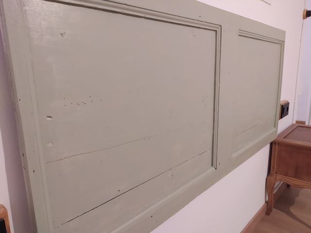 Puerta antigua cabecero cama