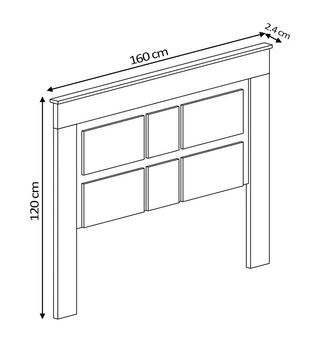 CABECERO + 2 MESITAS DE NOCHE KIARA