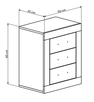 CABECERO + 2 MESITAS DE NOCHE KIARA