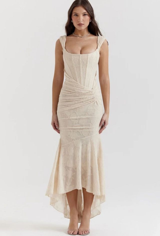 Vestido Marfil Sirena