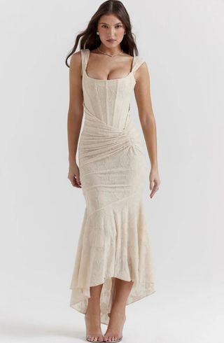 Vestido Marfil Sirena