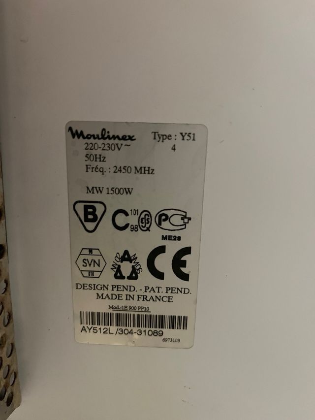 MICROONDAS MOULINEX 1500w