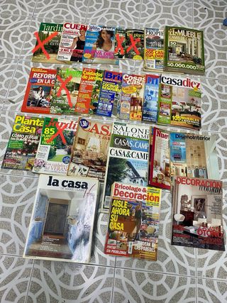 Revistas de decoración, Jardin y bricolage