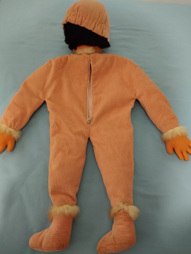 Muñeca de trapo Vintage guarda camisón . Años 50