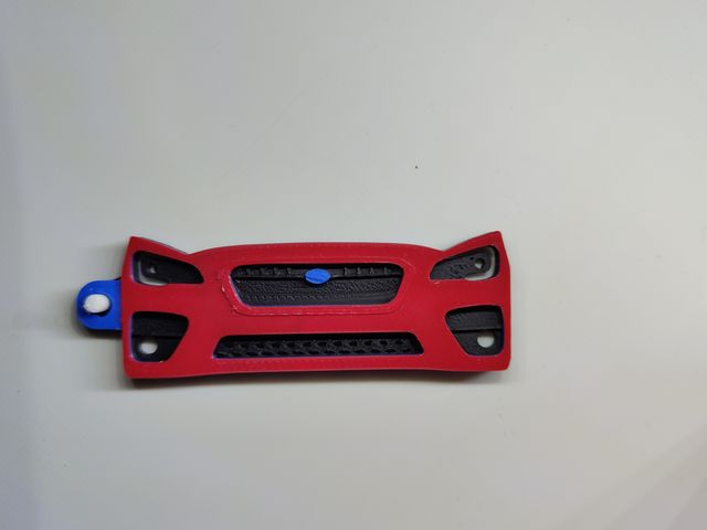 Llavero 3D personalizado Subaru Impreza STI