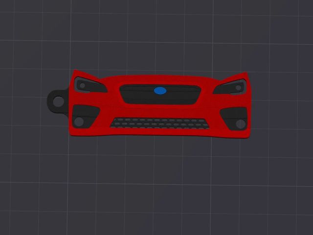 Llavero 3D personalizado Subaru Impreza STI