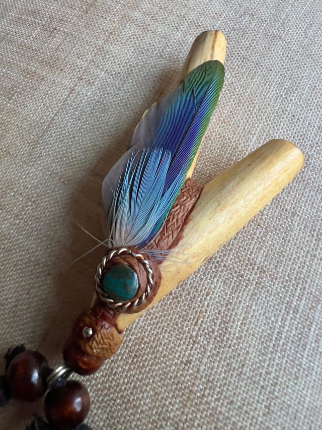 Kuripe palosanto caapi y plumas