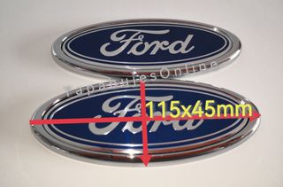 EMBLEMA CLASICO FORD LOGOTIPO DELANTERO TRASERO