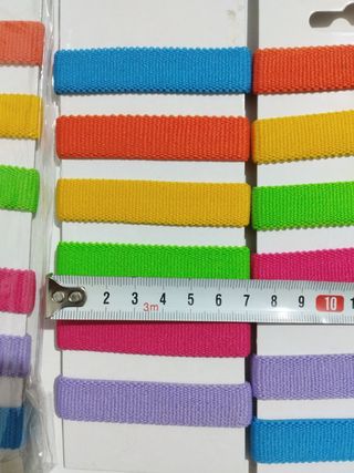 42 uni. tipo gomas de pelo o pulseras 