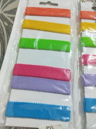 42 uni. tipo gomas de pelo o pulseras 