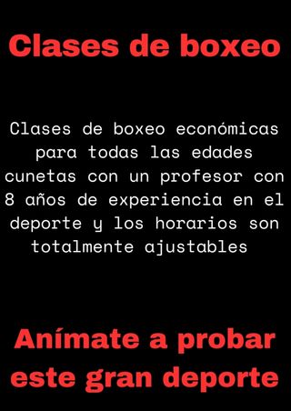 Clases de boxeo LEER DESCRIPCION