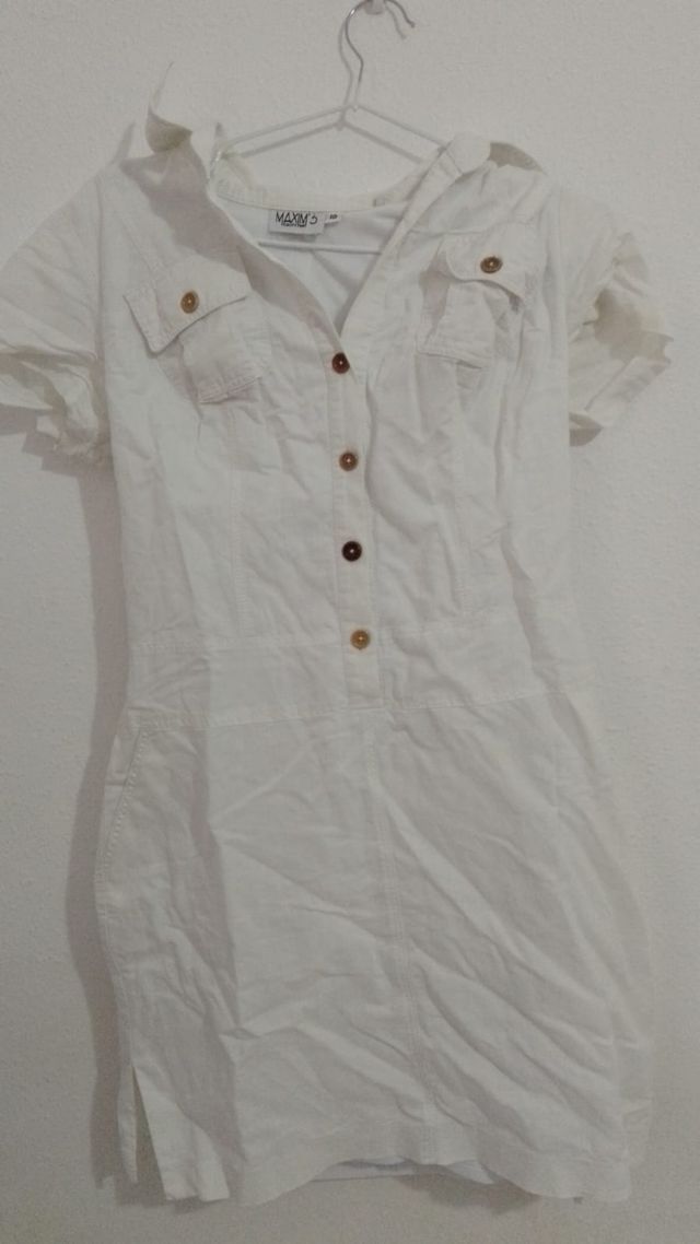 Vestido blanco mujer maxim 3