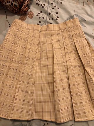 Uniforme tipo escolar a cuadros