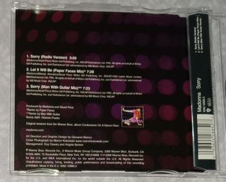 Madonna CD single Sorry