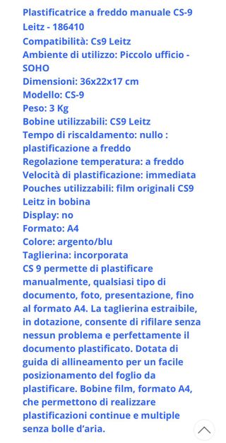 Plastificante leitz a manovella