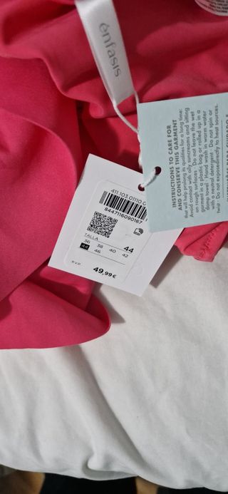 Bañador Rosa Énfasis, Talla 44