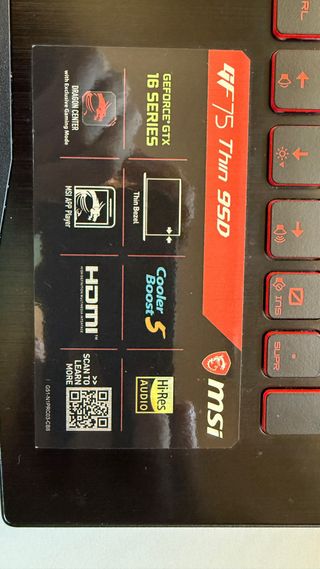 Ordenador Portátil MSI Thin GF75/95D
